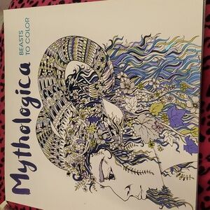 2 mythical creature coloring books